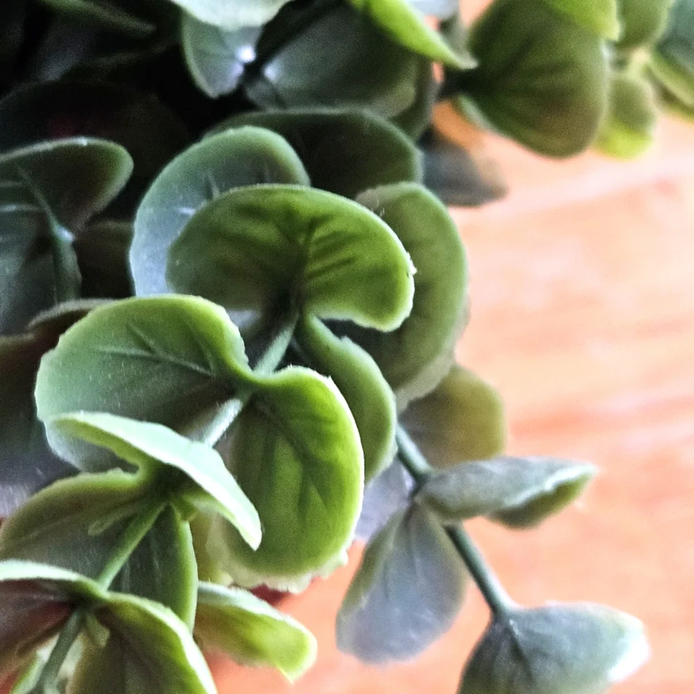 Faux Eucalyptus Greenery Wood Planter Box Farmhouse Table Centerpiece Decor